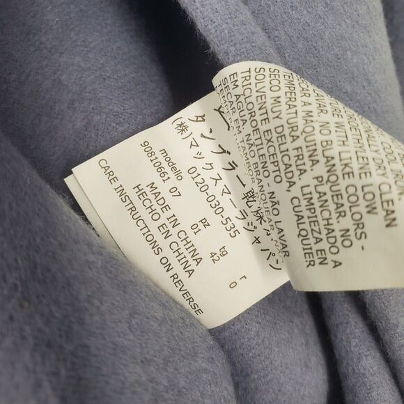 Max Mara SZ 8 Purple Lana Virgin Wool Angora Casual Career Long Lined Jacket - Picture 11 of 11